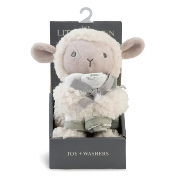 Little Linen Plush Toy & Washers - Farmyard Lamb