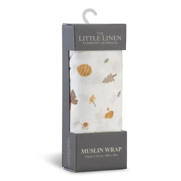 Little Linen LL MUSLIN 1PK NECTAR BEAR