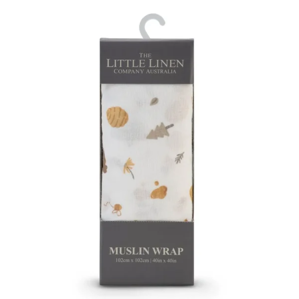 Little Linen LL MUSLIN 1PK NECTAR BEAR