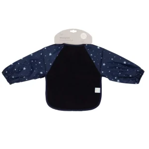 All4Ella Long Sleeve Bib - Star Blue