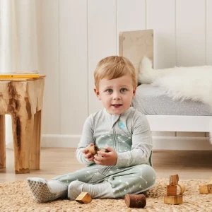 Love To Dream Sleep Suit™ Organic Long Sleeve 1.0 TOG - Stellar Olive