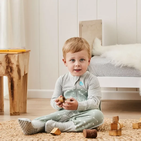 Love To Dream Sleep Suit™ Organic Long Sleeve 1.0 TOG - Stellar Olive