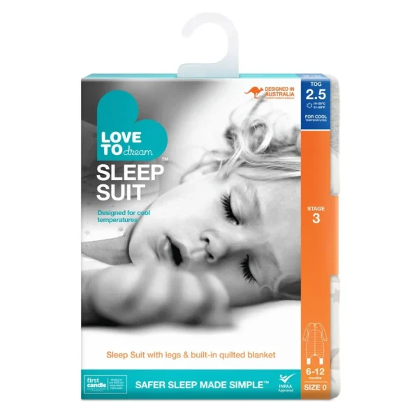 Love To Dream Sleep Suit™ Warm 2.5 TOG - Moonlight White
