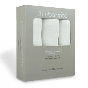 Little Linen Lt Bamboo Muslin Wrap 3Pk
