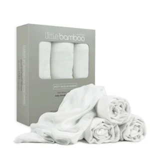 Little Linen Lt Bamboo Muslin Wrap 3Pk