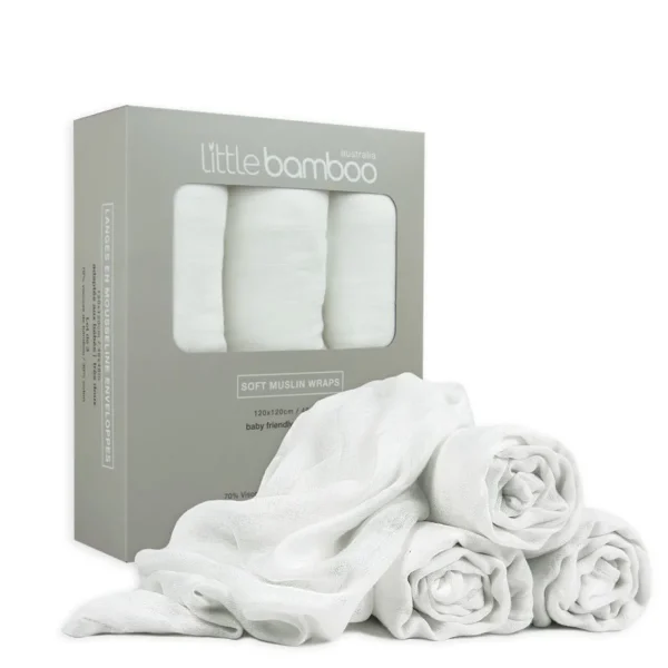 Little Linen Lt Bamboo Muslin Wrap 3Pk