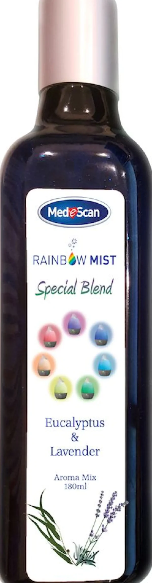 Medescan Rainbow Mist Humidifier Special Blend Aroma Essential Oils 180ml