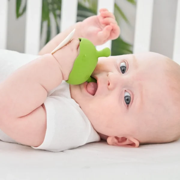 Mombella Mushroom Soothing Teether - Green