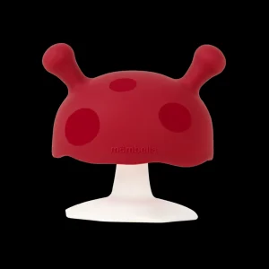 Mombella Mushroom Teether - Chimney Red