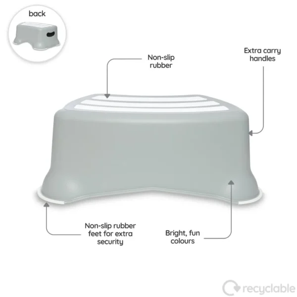 My Carry Potty My Little Step Stool - Pearl Grey