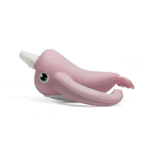 Smily Mia Nora Narwhal Silicone Teether - Old Rose