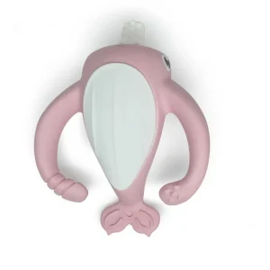 Smily Mia Nora Narwhal Silicone Teether - Old Rose