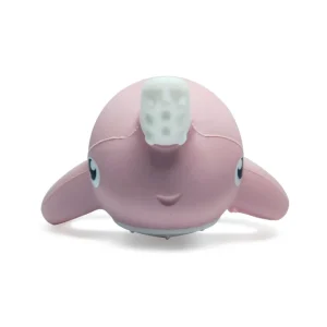 Smily Mia Nora Narwhal Silicone Teether - Old Rose