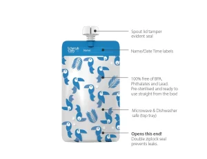 Cherub Baby On the Go Mini Food Pouches 10pk