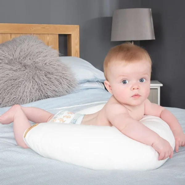 Cuddle Co Organic Cotton Feeding & Infant Support Pillow - White