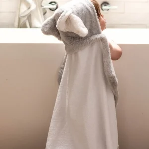 Little Linen Plush Hooded Towel Soft Pink