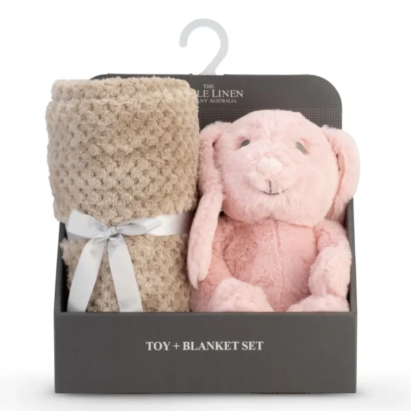 Little Linen Plush Toy & Blanket - Harvest Bunny