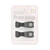 All4Ella Pram Peg 2pk - Charcoal