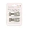 All4Ella Pram Peg 2pk - Grey
