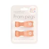 All4Ella Pram Peg 2pk - Peach