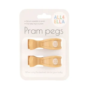 All4Ella Pram Peg 2pk - Sand