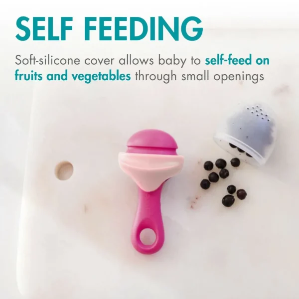 Boon Pulp Silicone Feeder - Pink/Blush