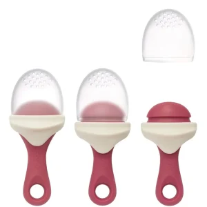 Boon Pulp Silicone Feeder 2Pk - Pink/Coral