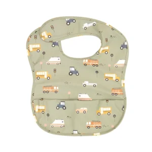 All4Ella Recycled Pouch Bib - Trucks