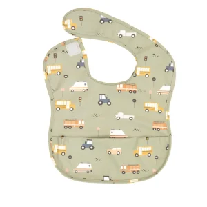 All4Ella Recycled Pouch Bib - Trucks