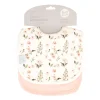 All4Ella Roll Neck Bib 2pk - Pink Flower