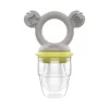 Cherub Baby Silicone Fresh Food Feeder & Tether - Lemon & Grey