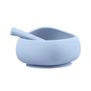 Mombella Silicone Suction Bowl - Light Blue