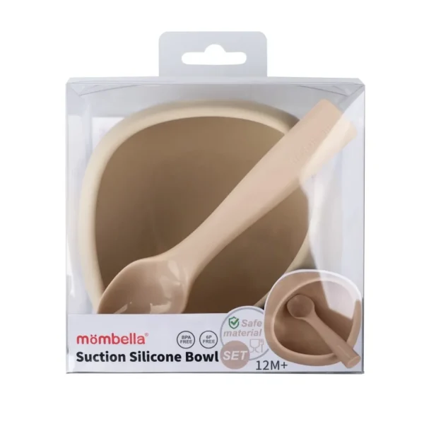 Mombella Silicone Suction Bowl - Light Brown