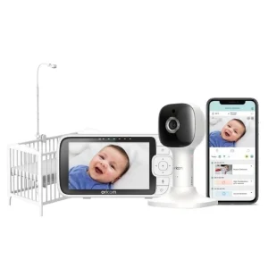 Oricom 5” Smart HD Nursery Pal Skyview Baby Monitor With Cot Stand