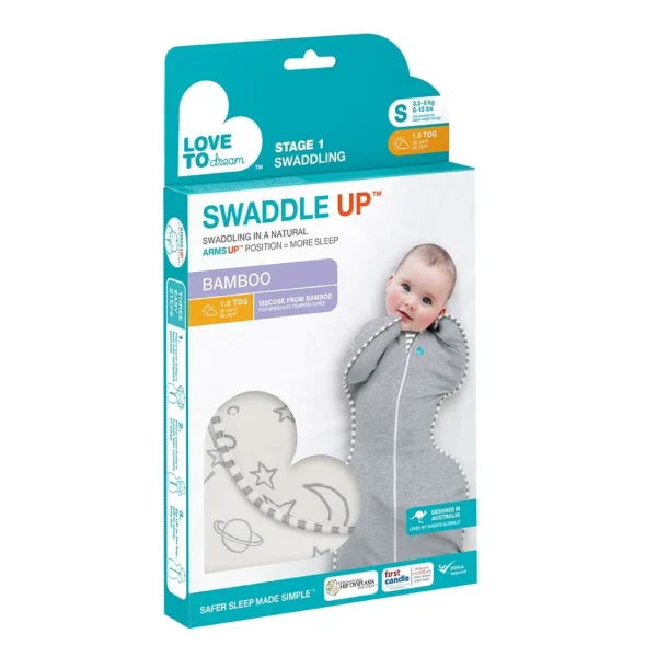 Love To Dream Swaddle Up™ Bamboo 1.0 TOG - Stars & Moon