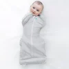 Love To Dream Swaddle Up™ Bamboo 1.0 TOG - Wave Dot Grey