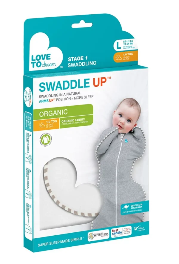 Love To Dream Swaddle Up™ Organic 1.0 TOG - Cream