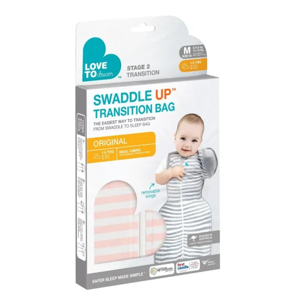 Love To Dream Swaddle Up™ Transition Bag 1.0 TOG - Dusty Pink