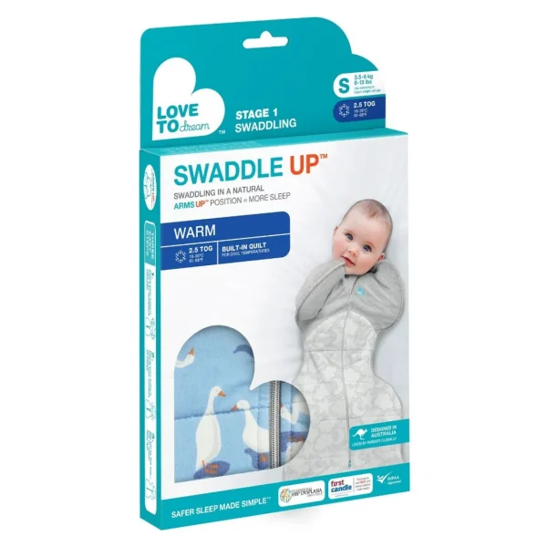 Love To Dream Swaddle Up™ Warm 2.5 TOG - Silly Goose Blue