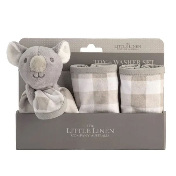 Little Linen The Company Washer & Toy Set - Cheeky Koala