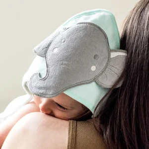 Little Linen The Company Hooded Towel & Washers Elephant Star
