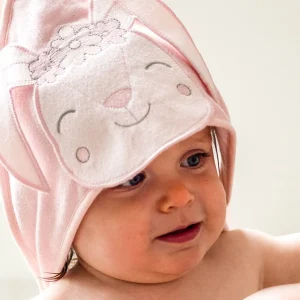 Little Linen The Company Hooded Towel & Washers - Ballerina Bunny