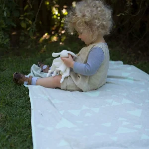 Little Linen The Company Cotton Cot Knit Blanket Sega