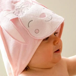 Little Linen The Company Hooded Towel & Washers - Ballerina Bunny