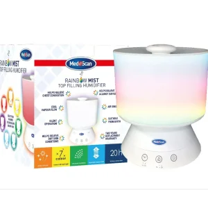 Medescan Top Filling Rainbow Mist Humidifier