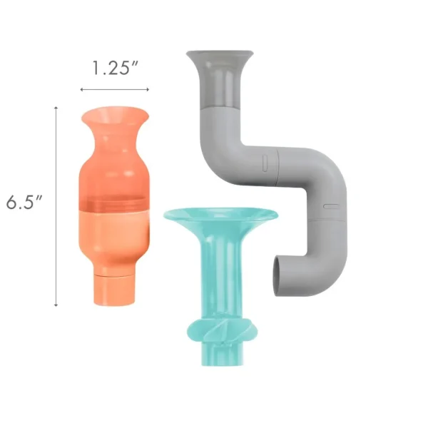Boon Tubes Bath Toy - Coral/Multi