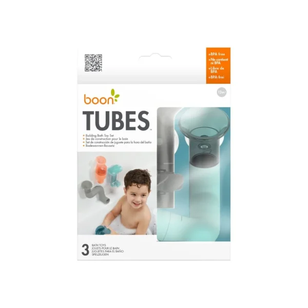 Boon Tubes Bath Toy - Coral/Multi