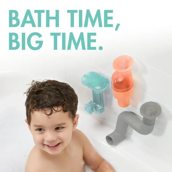 Boon Tubes Bath Toy - Coral/Multi