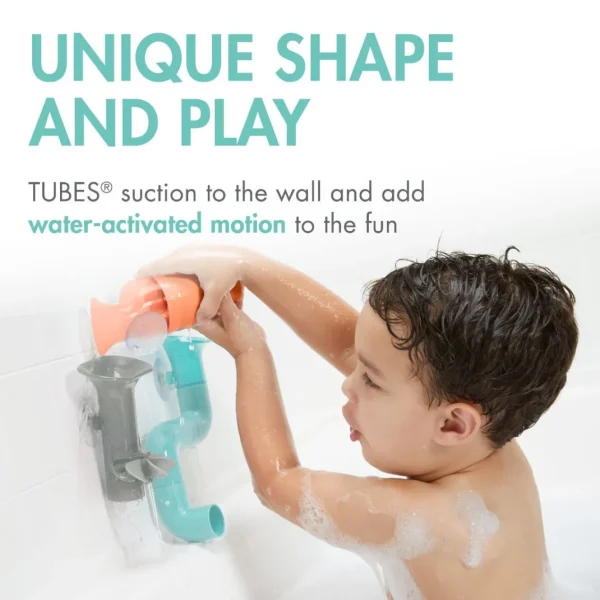 Boon Tubes Bath Toy - Coral/Multi