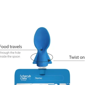 Cherub Baby Universal Food Pouch Spoon 2pk